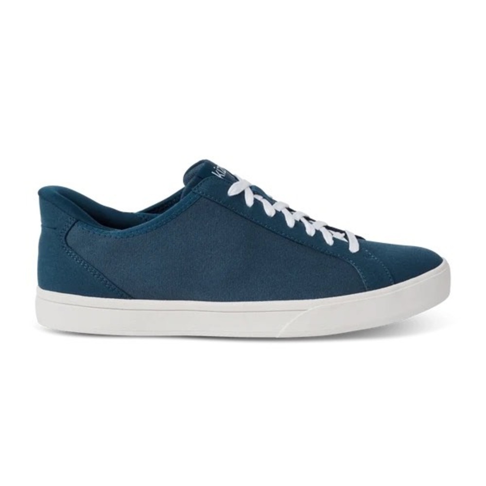 Kizik Lima Hands Free Sneakers Atlantic Blue Canvas Women 7.5-9 Wide Slip on new
